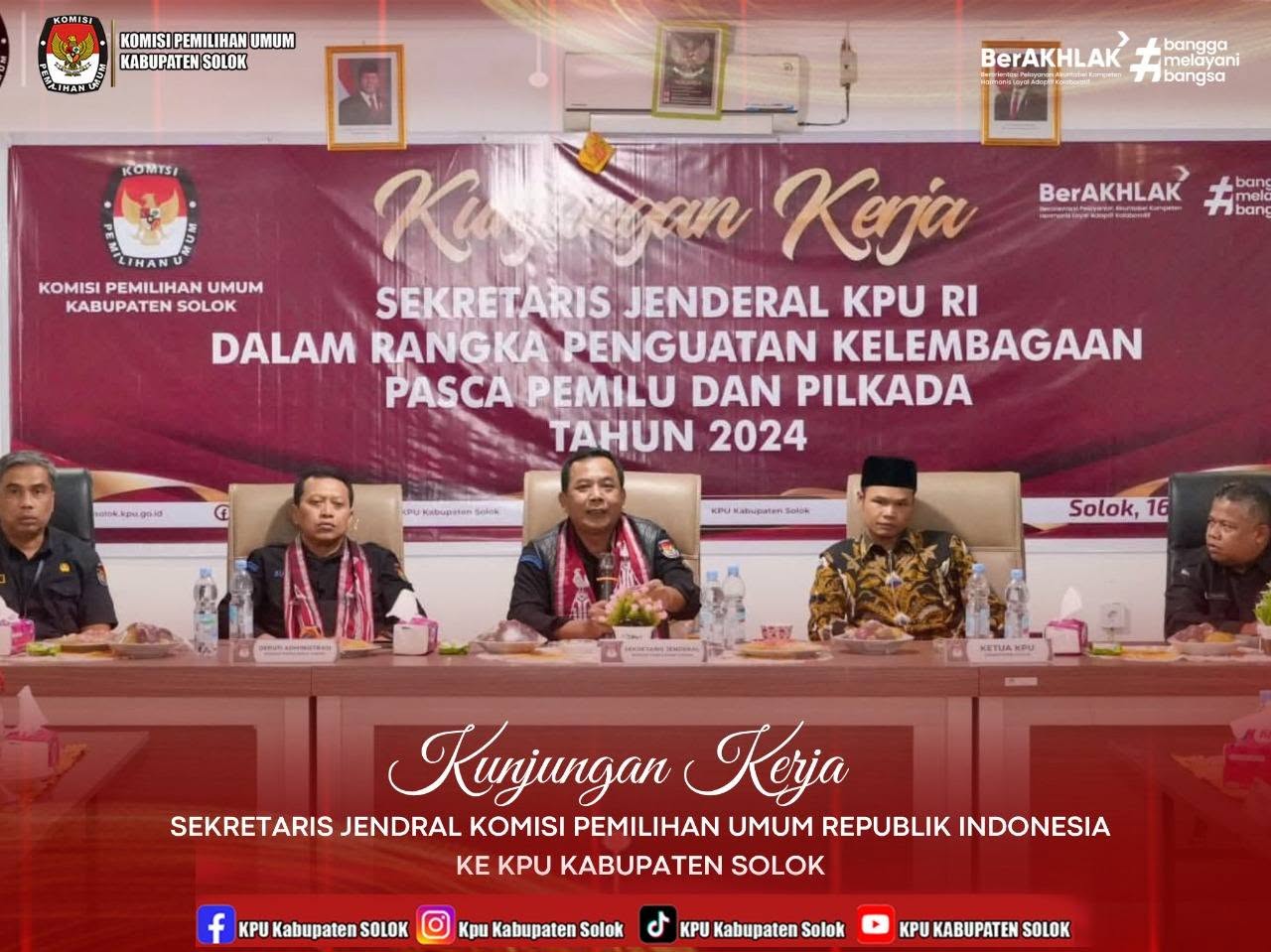 Kunjungan Kerja Sekretaris Jenderal KPU RI
