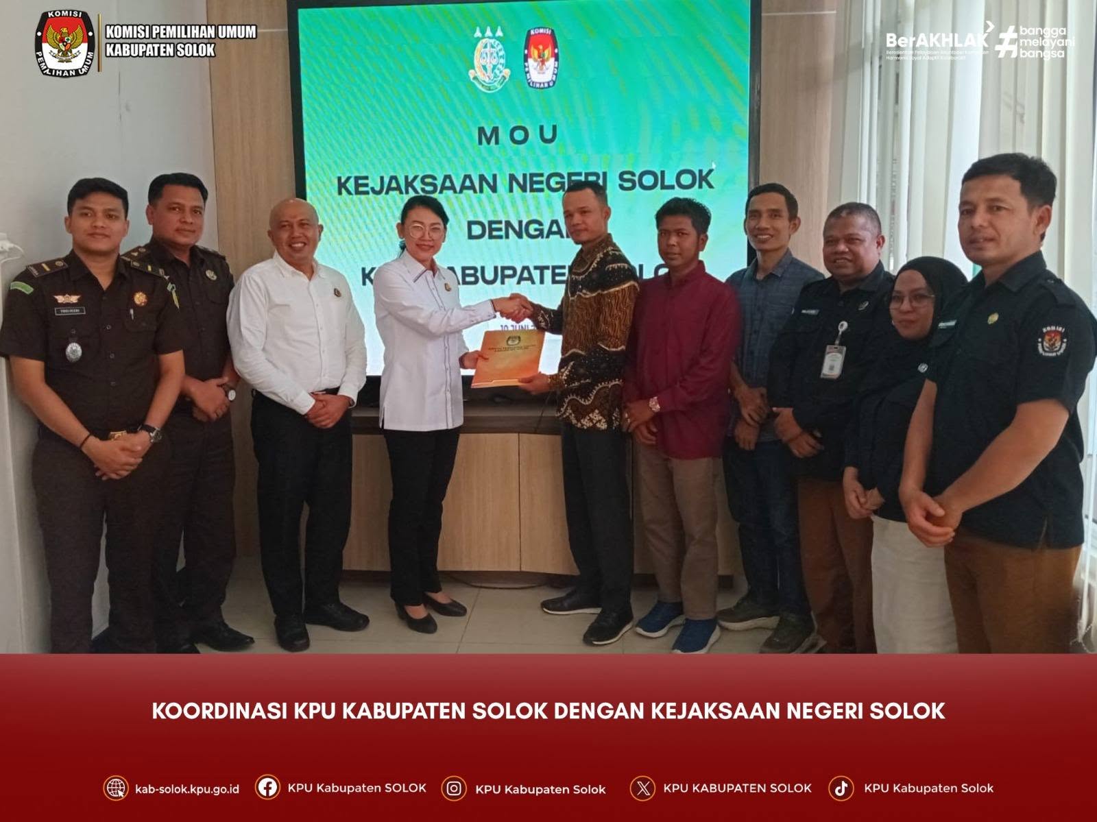 Koordinasi dengan Kejaksaan Negeri Solok