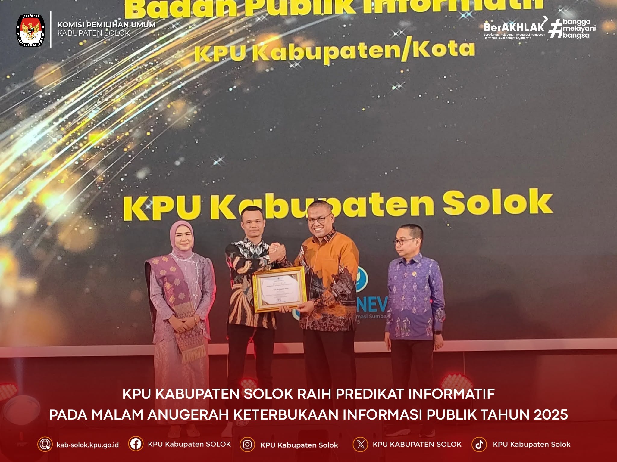 Anugerah Badan Publik oleh KI Sumbar
