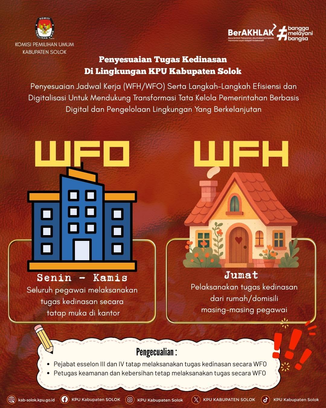 Jadwal WFo dan WFH