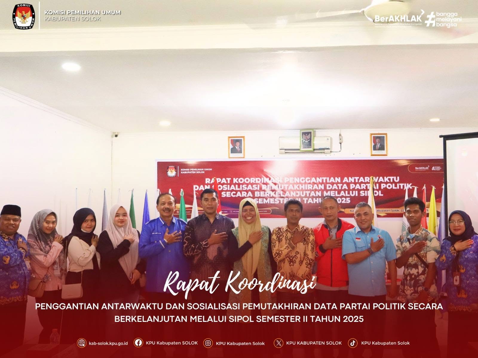Rakor PAW KPU Kabupaten SOlok